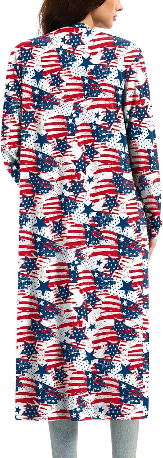 Detalle de AYIFU Women's Maxi Cardigan