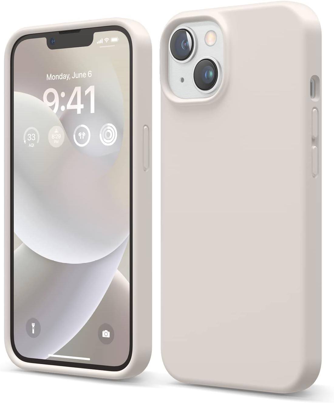 Detalle de elago Coque Silicone Liquide premium Stone pour iPhone 14 (6,1”) – protection antichoc 4 couches