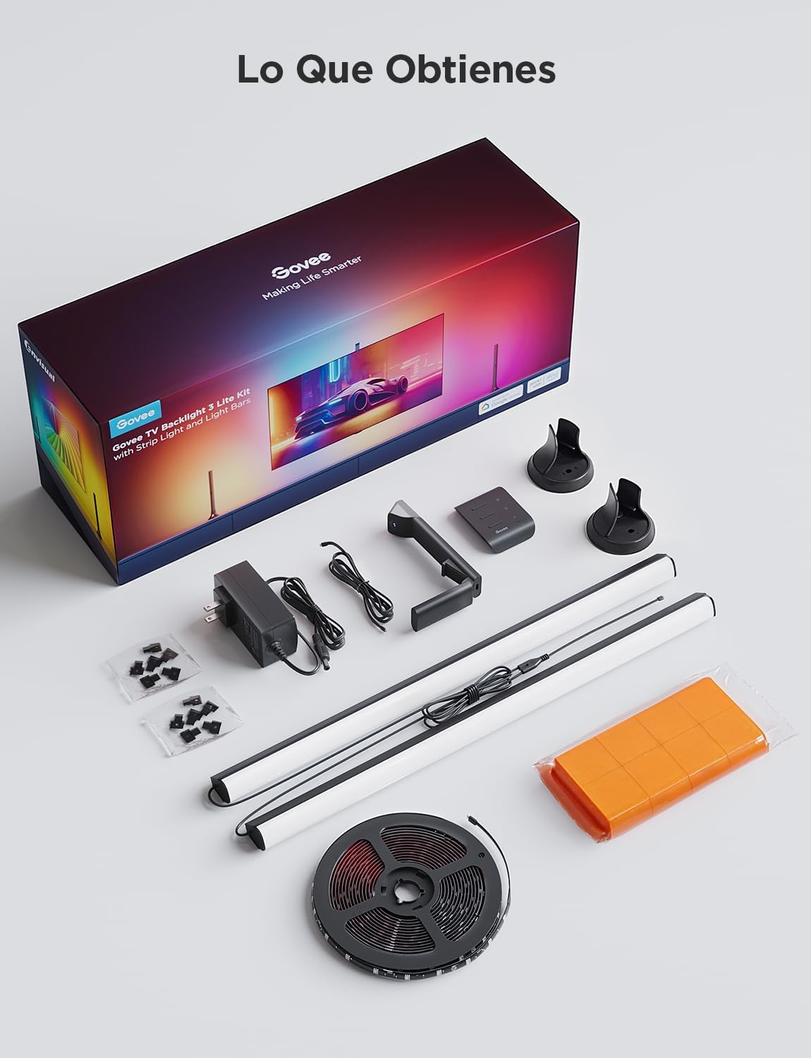 Thumbnail 7 de Govee 3 Lite Kit: Luces LED RGBICW para TV