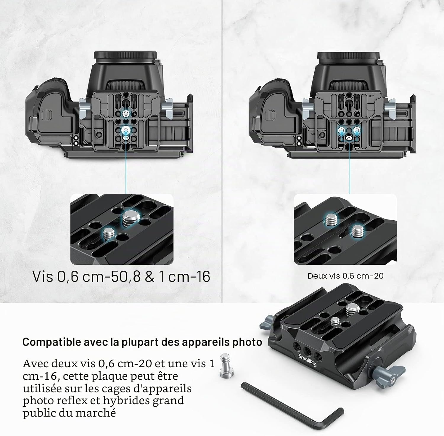 Thumbnail 4 de SMALLRIG 3357 plaque de base universelle