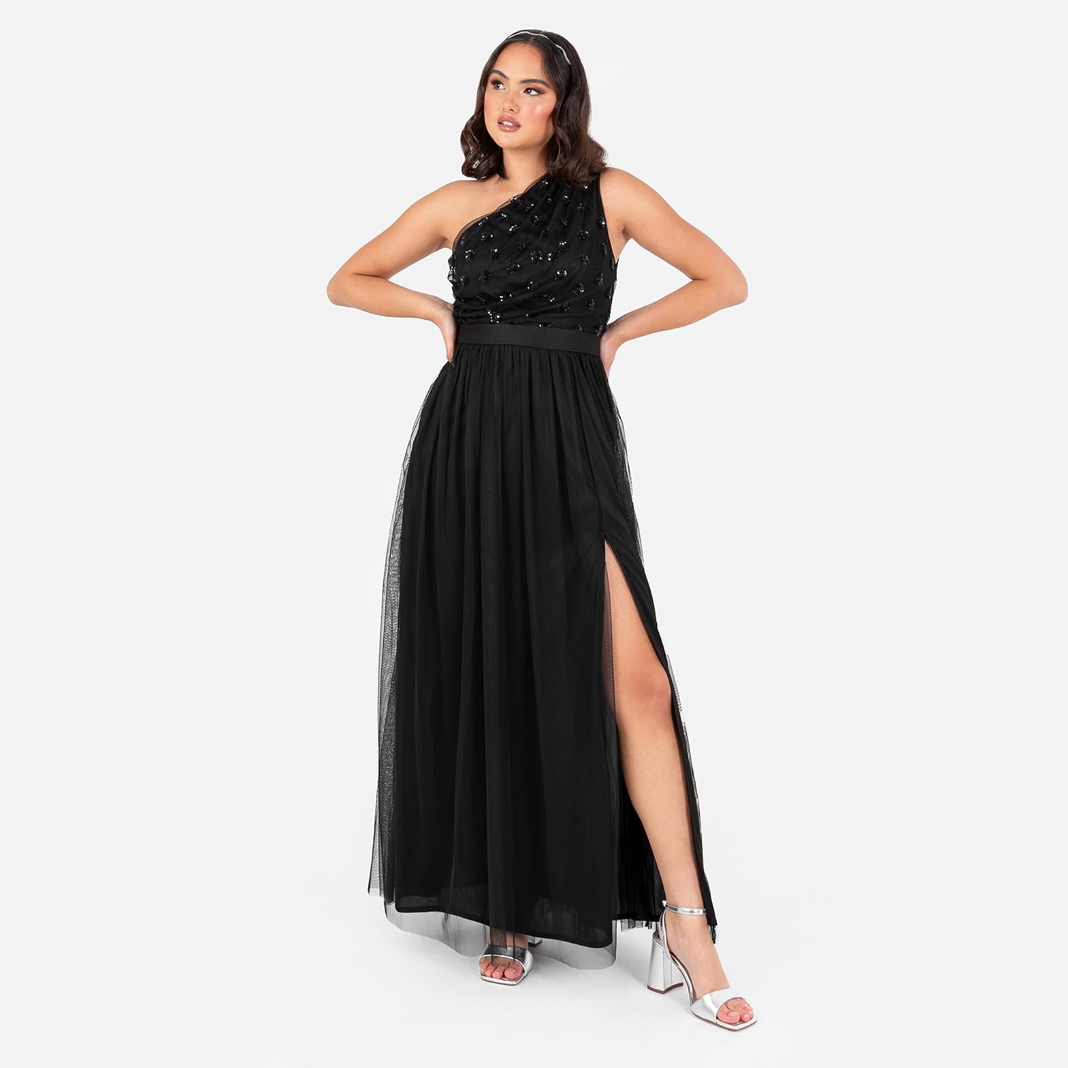 Thumbnail 6 de Maya Deluxe Damen Maxi Kleid Sequin