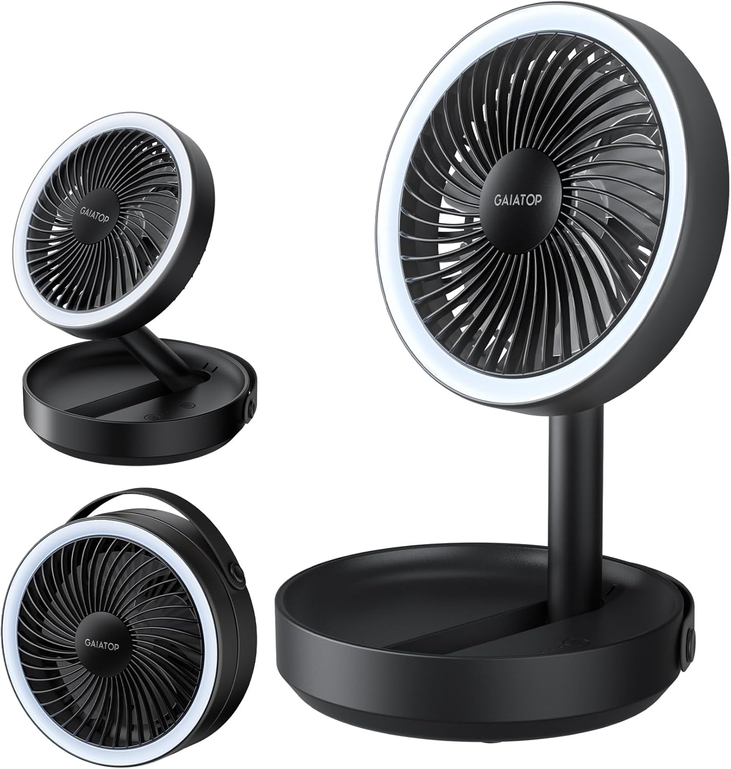 Detalle de Gaiatop Faltbarer Tischventilator – kompakt, flexibel und zuverlässig