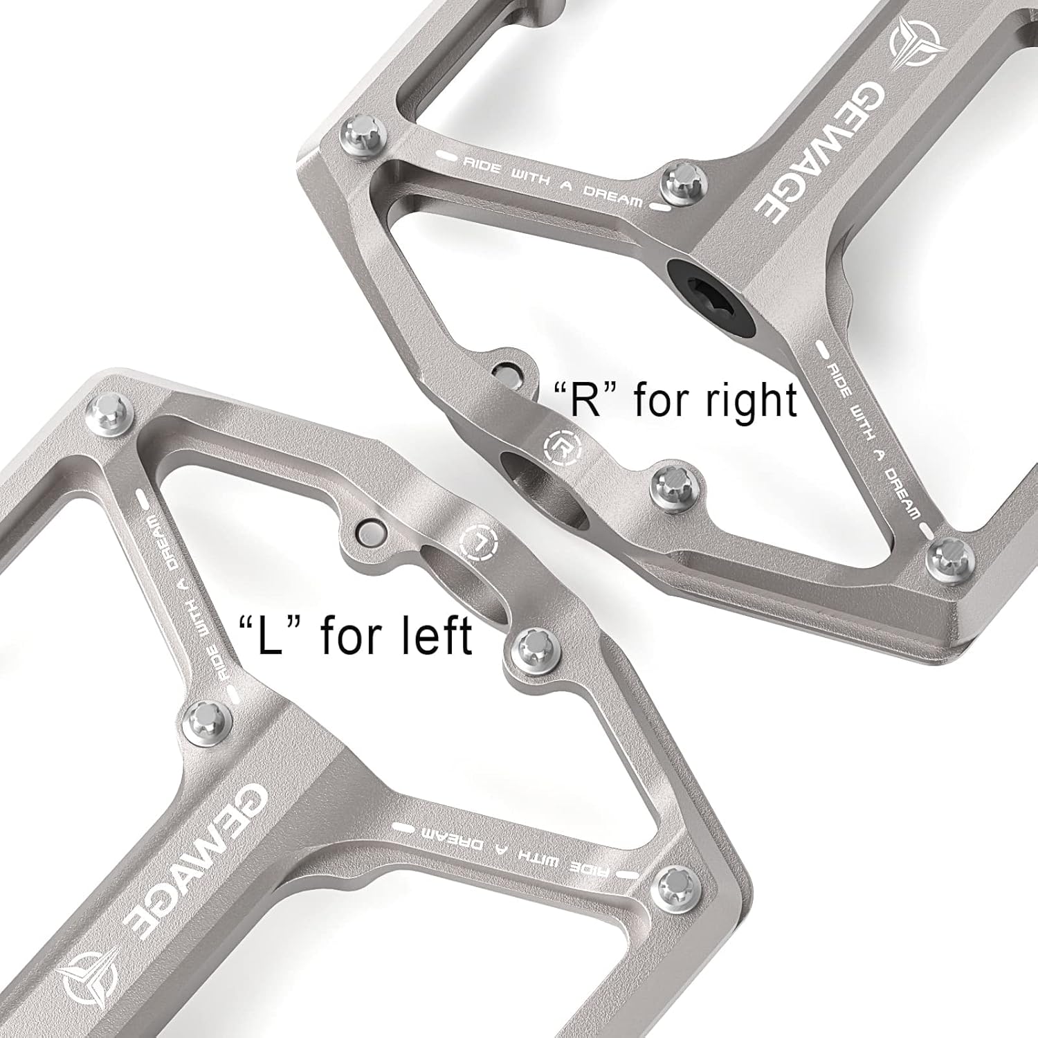 Thumbnail 4 de GEWAGE Road/Mountain Bike Pedals with 3 Bearings 🛞