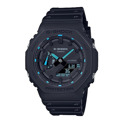 Detalle de Casio G-Shock CA.GA-2100-1A2ER: Orologio sportivo in Resina e Carburo per Uomo, Blu
