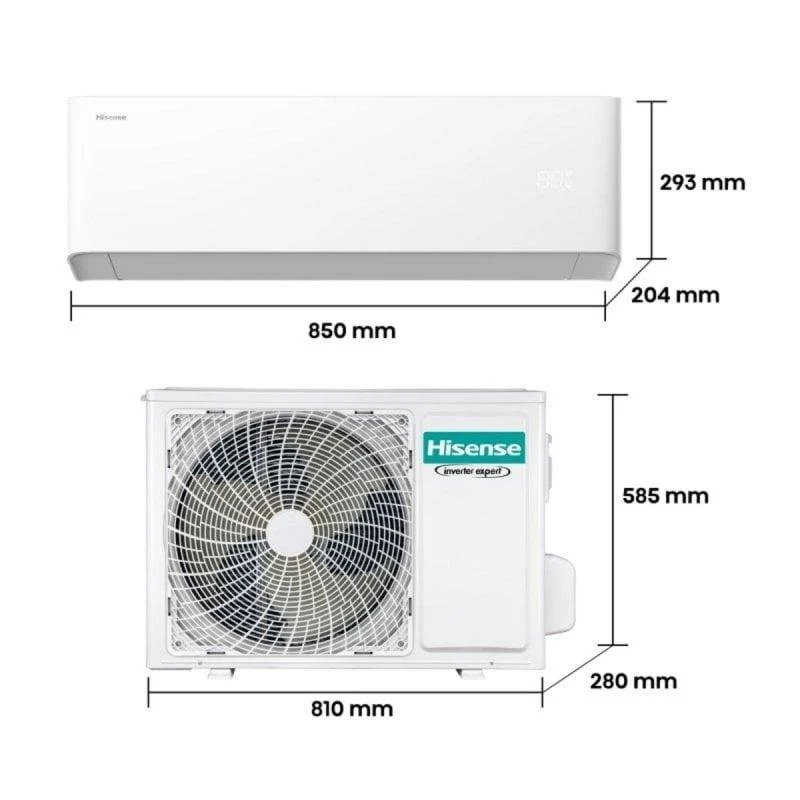Detalle de Aire acondicionado Hisense HB35XU0A inverter 3.500 frigorías R-32 — bajo consumo y silencioso