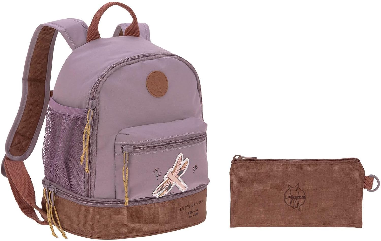 Detalle de LÄSSIG Kinderrucksack mit Brustgurt 6,5L – Adventure Dragonfly, 24,5×15×17 cm