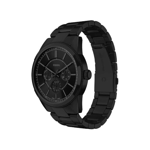 Detalle de Fossil Pearson, montre homme à quartz multifonction, cadran noir, 42 mm