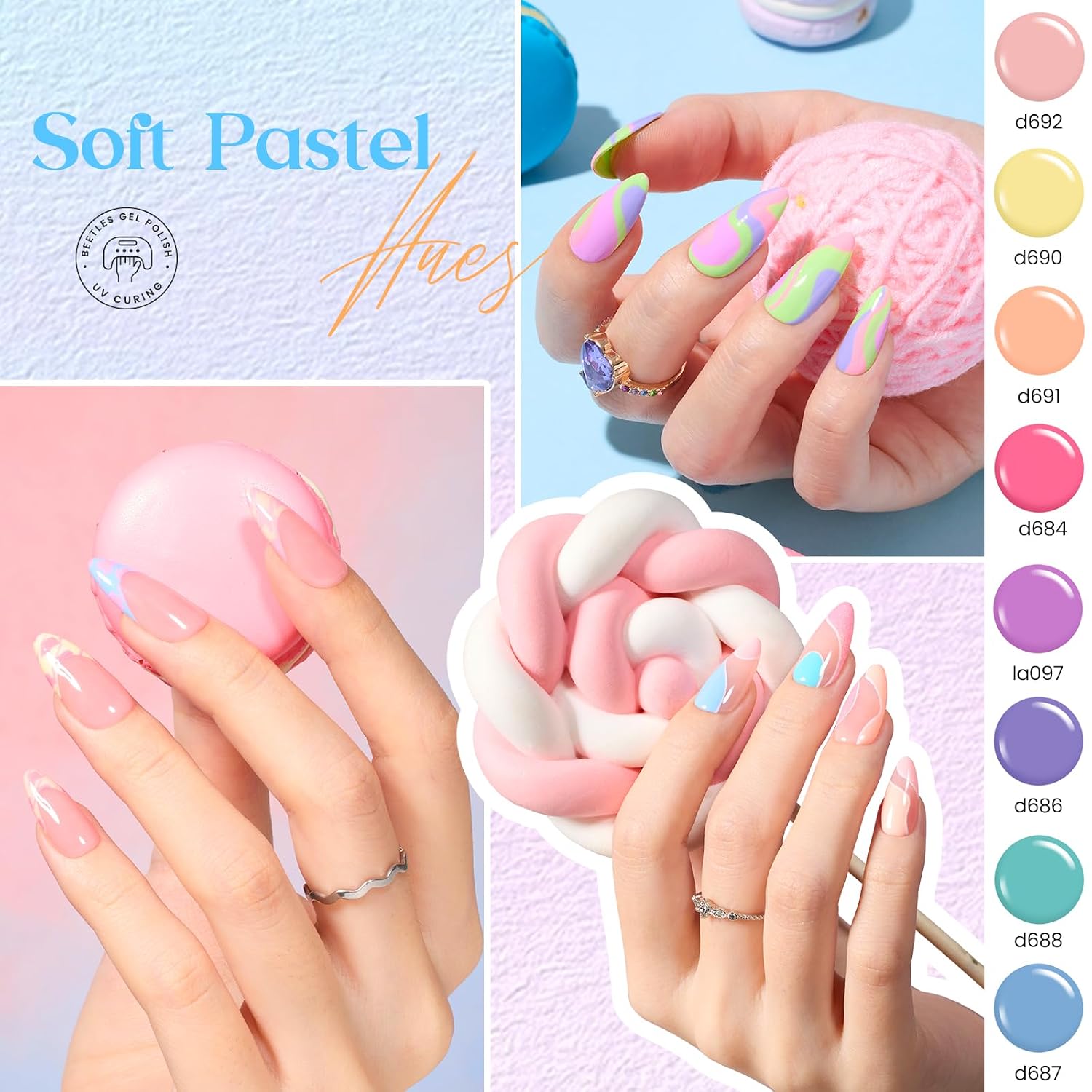 Thumbnail 2 de Beetles Gel Liner Nail Art Set 50 Colors