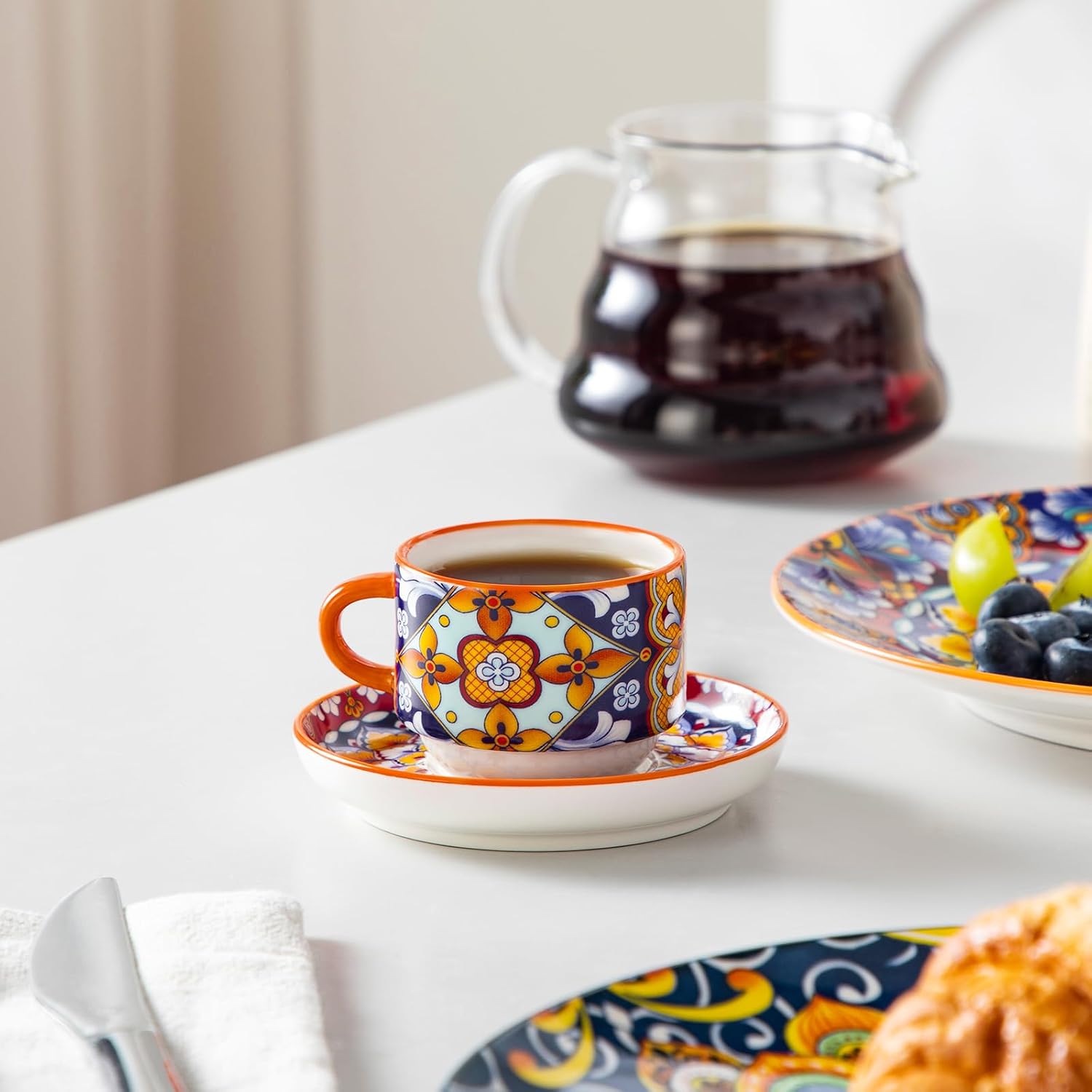 Detalle de vancasso Espresso Cup Set, 2.5 oz