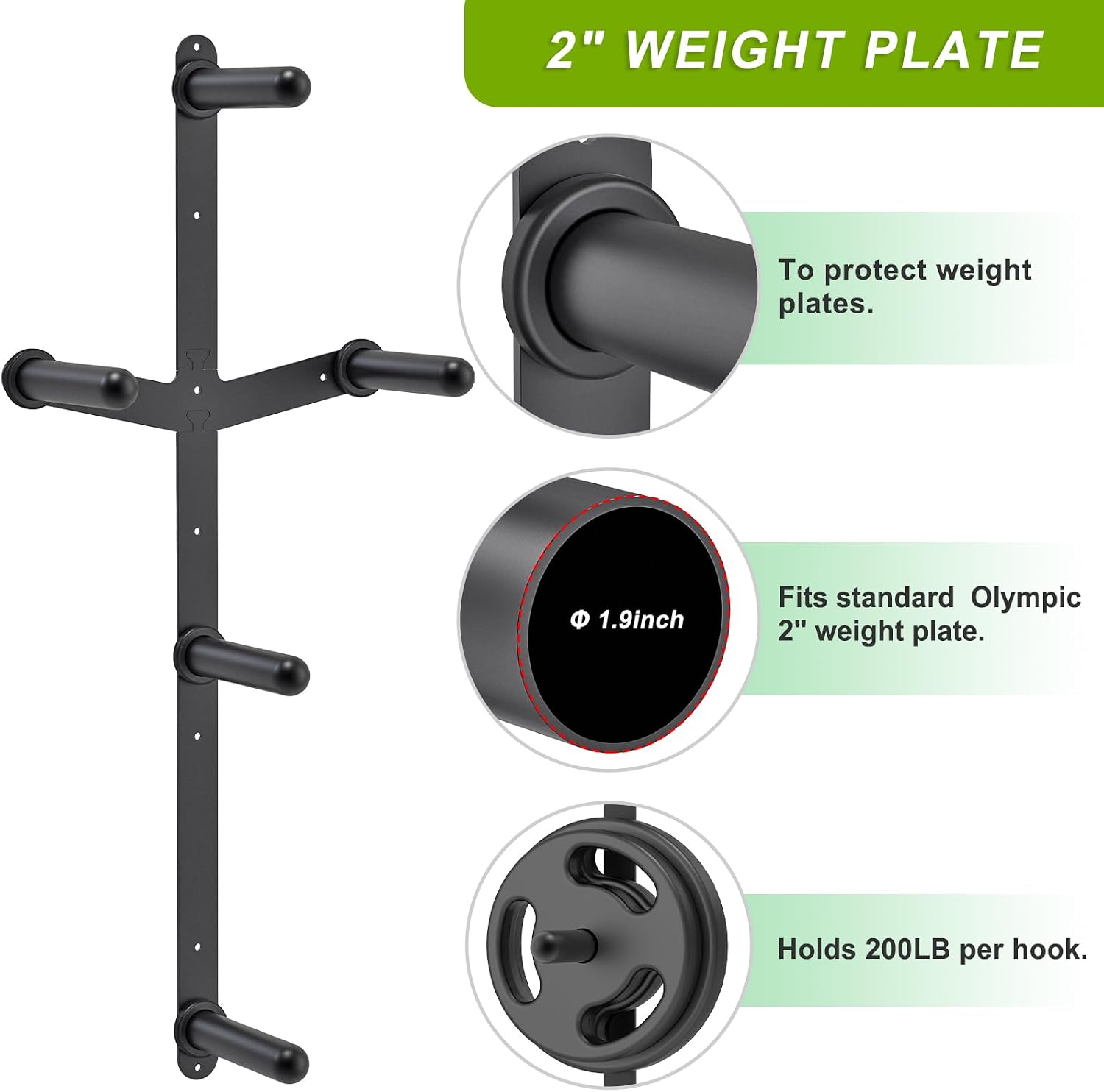 Detalle 1 de Kipika Weight Plate Storage Rack steel