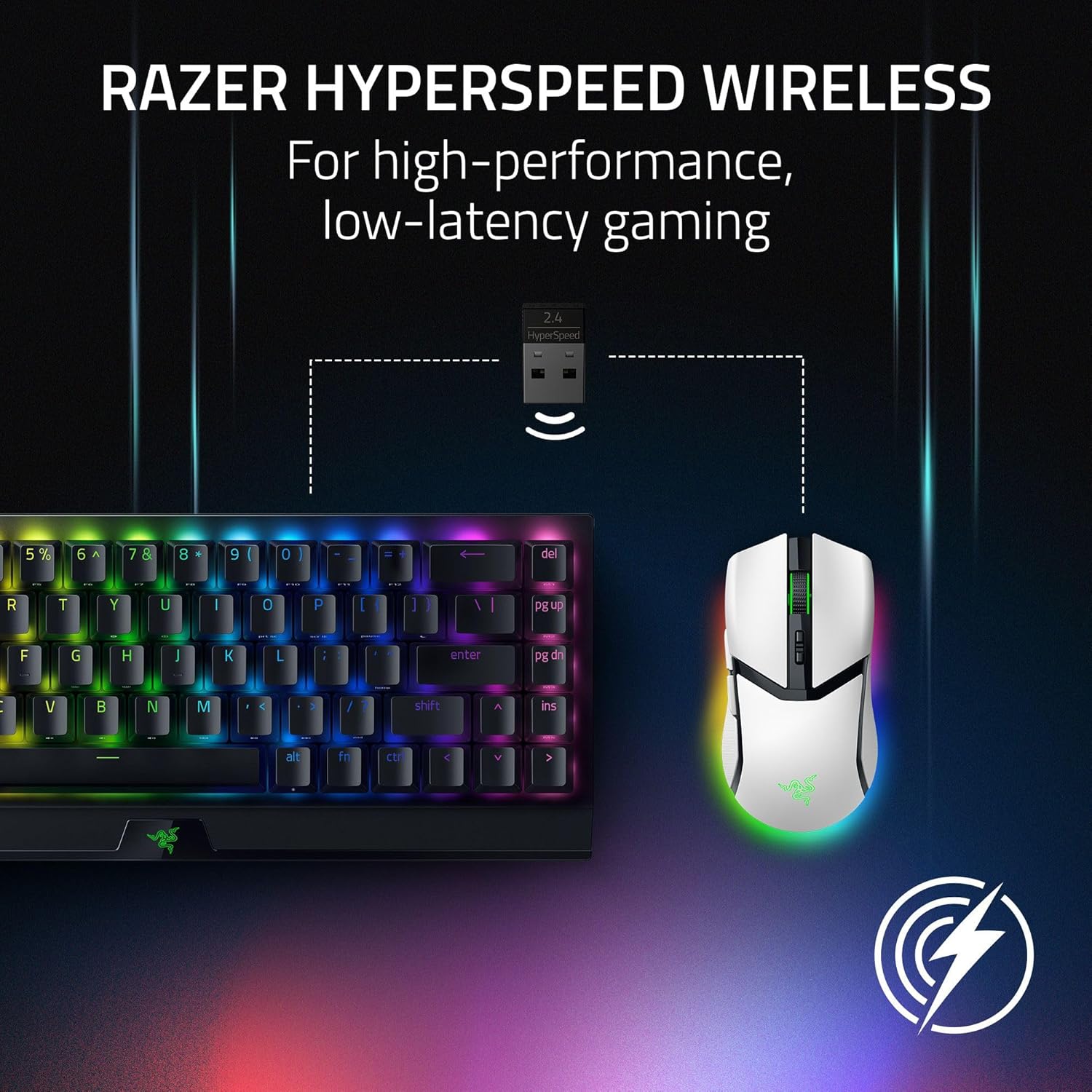 Thumbnail 5 de Razer Cobra Pro wireless gaming mouse (white) with RGB, 30K DPI optical sensor and 8K Hz HyperSpeed