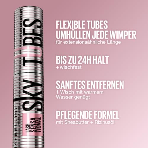 Thumbnail 2 de Maybelline Sky Tubes Mascara – Tubing-Formel für extreme Länge, sanftes Entfernen & Pflege