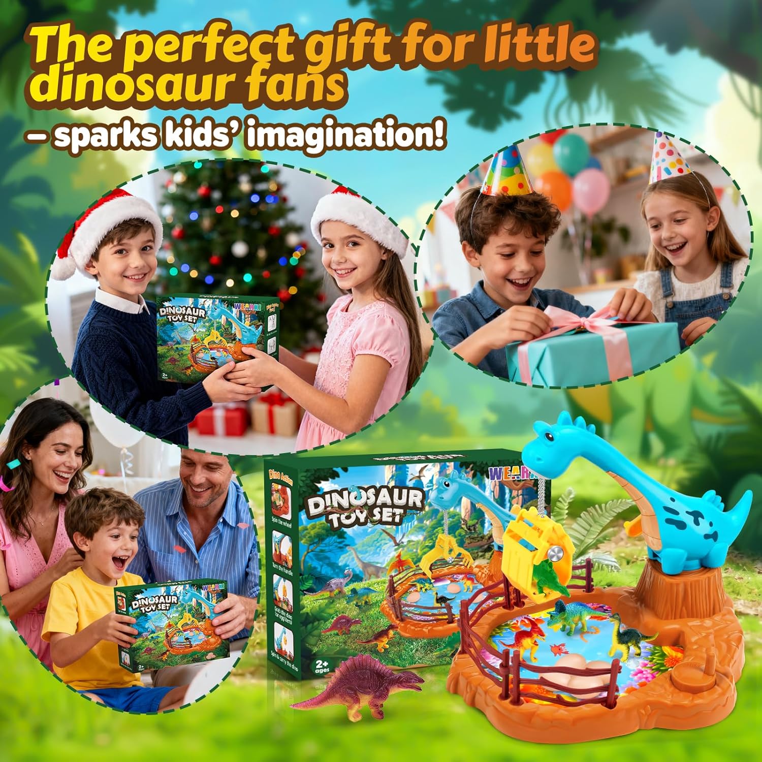 Detalle 2 de WEARXI Dinosaur Grab Toy Set for Kids