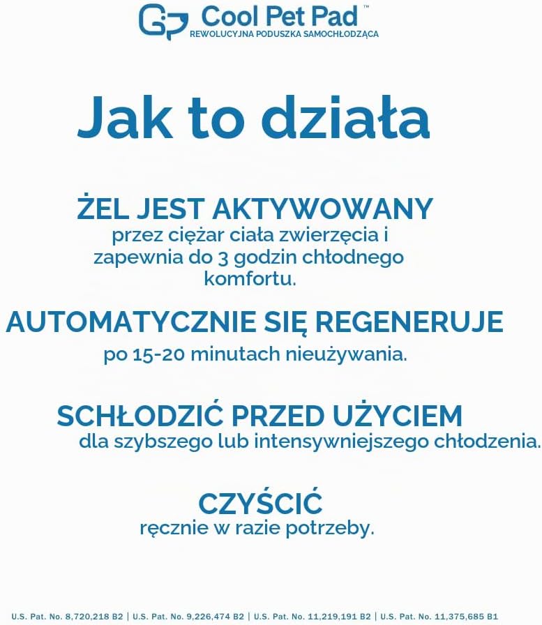 Detalle de TheGreenPetShop żelowa mata chłodząca dla psa 76,2 × 50,8 cm