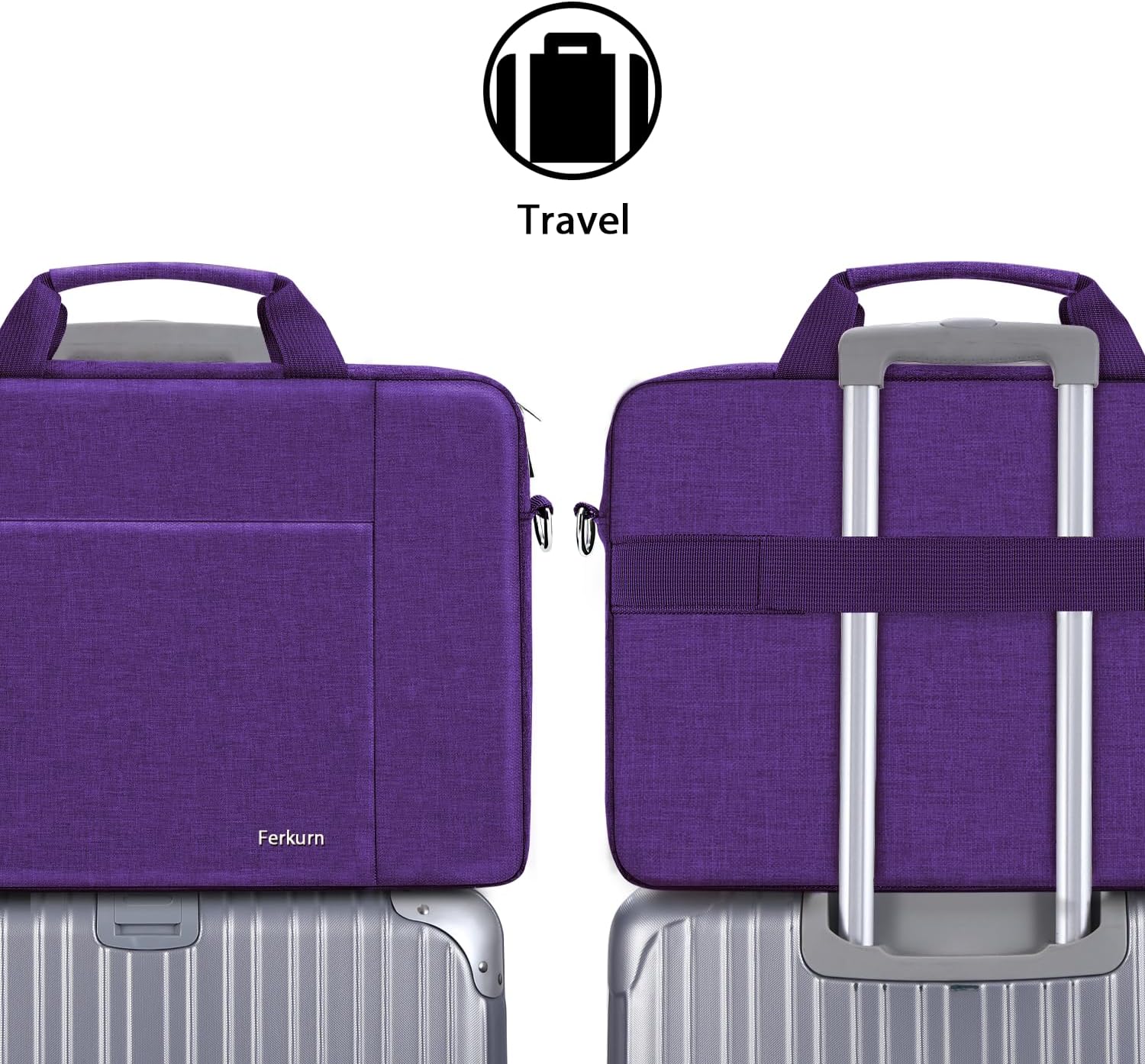 Thumbnail 5 de Ferkurn laptop bag case with detachable shoulder strap for 15.6–16 inch laptops