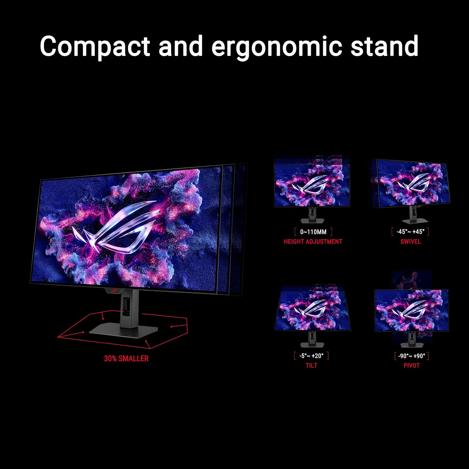 Thumbnail 6 de ASUS ROG Strix 27" OLED Gaming Monitor (XG27AQDMGR) — 26.5" viewable, QHD, 240 Hz