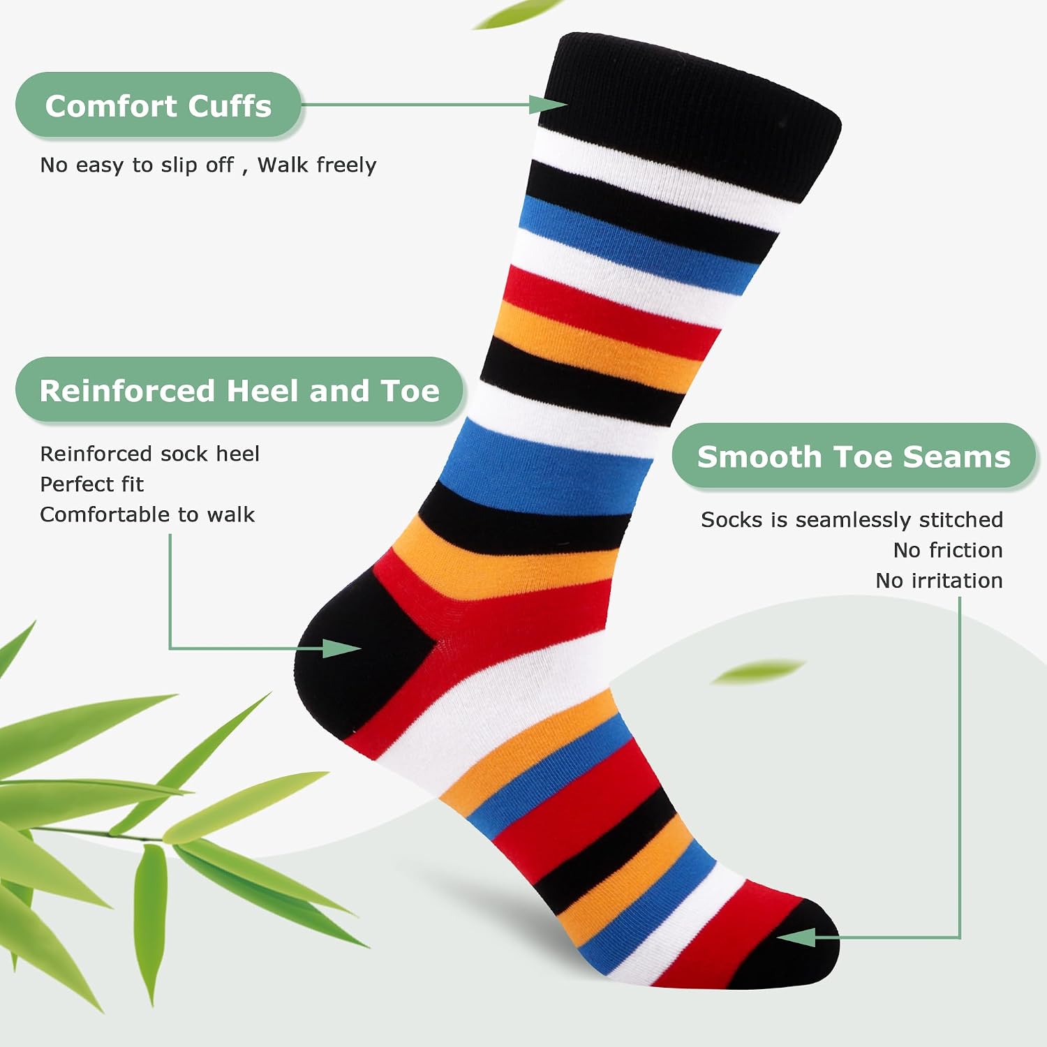 Thumbnail 4 de WeciBor Men's Bamboo Socks 6/12 Pack – Breathable, Seamless & Soft