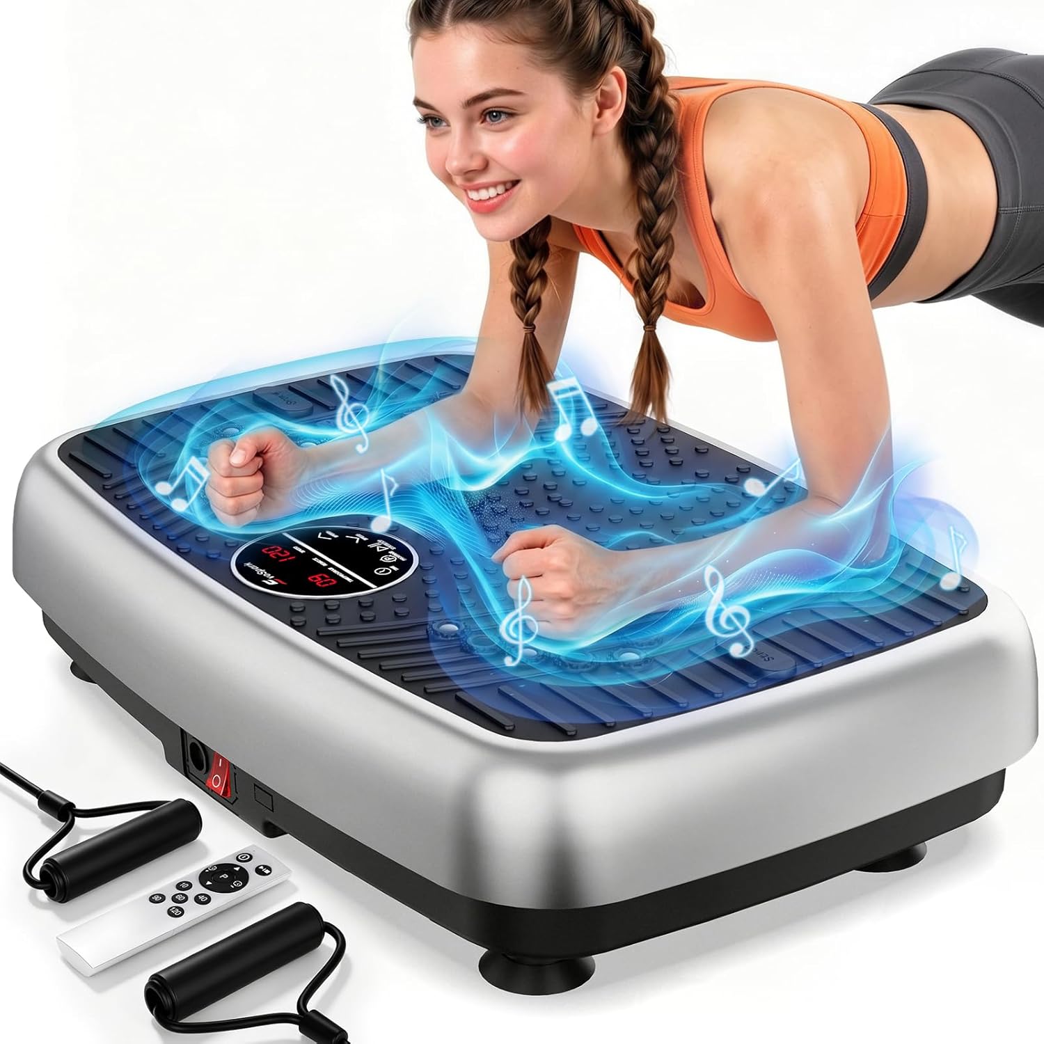 EvoSpark 2026 Dual Motor Vibration Plate for Home 🏋