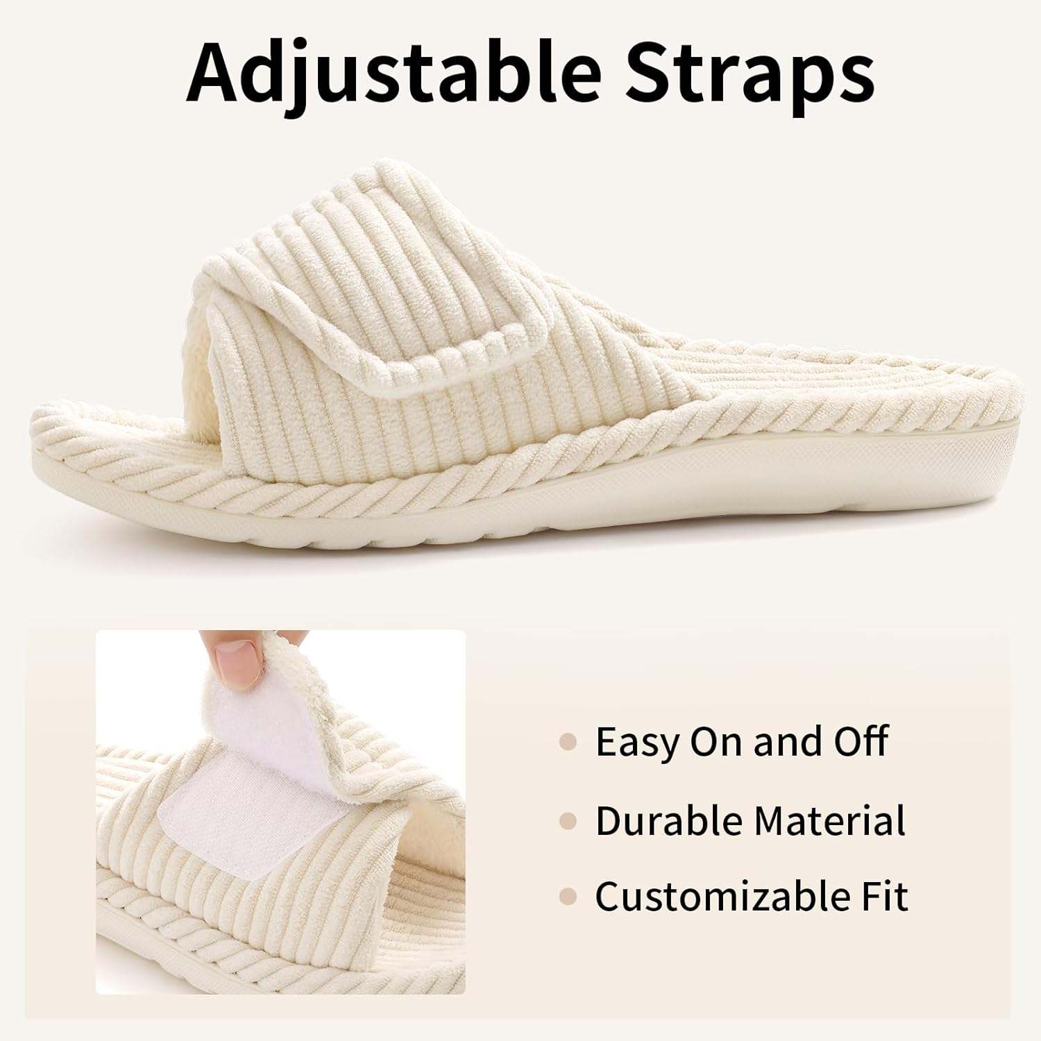 Detalle 1 de Orthopedic house slippers with arch support