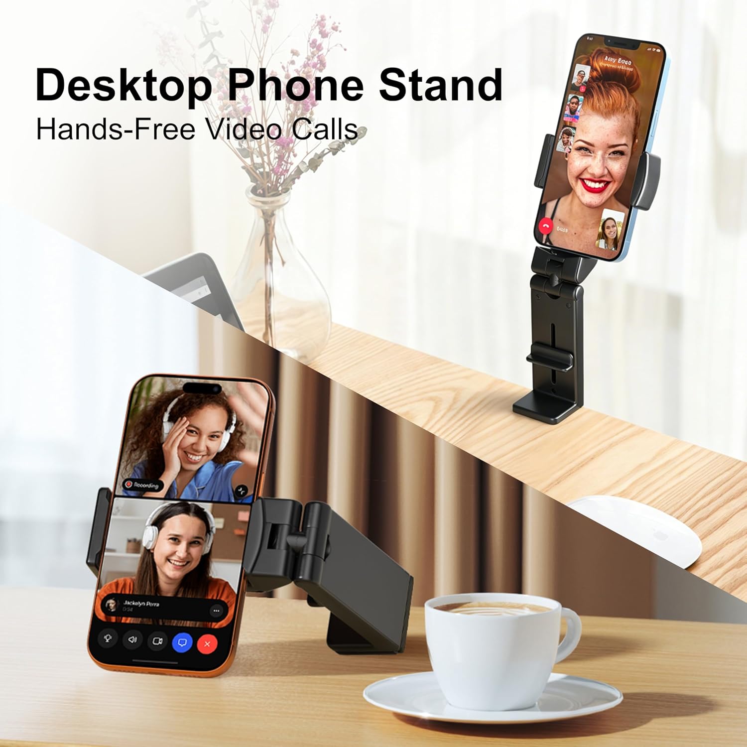 Thumbnail 4 de Perilogics Universal In-Flight Airplane Phone Holder Mount with Dual 360° Rotation