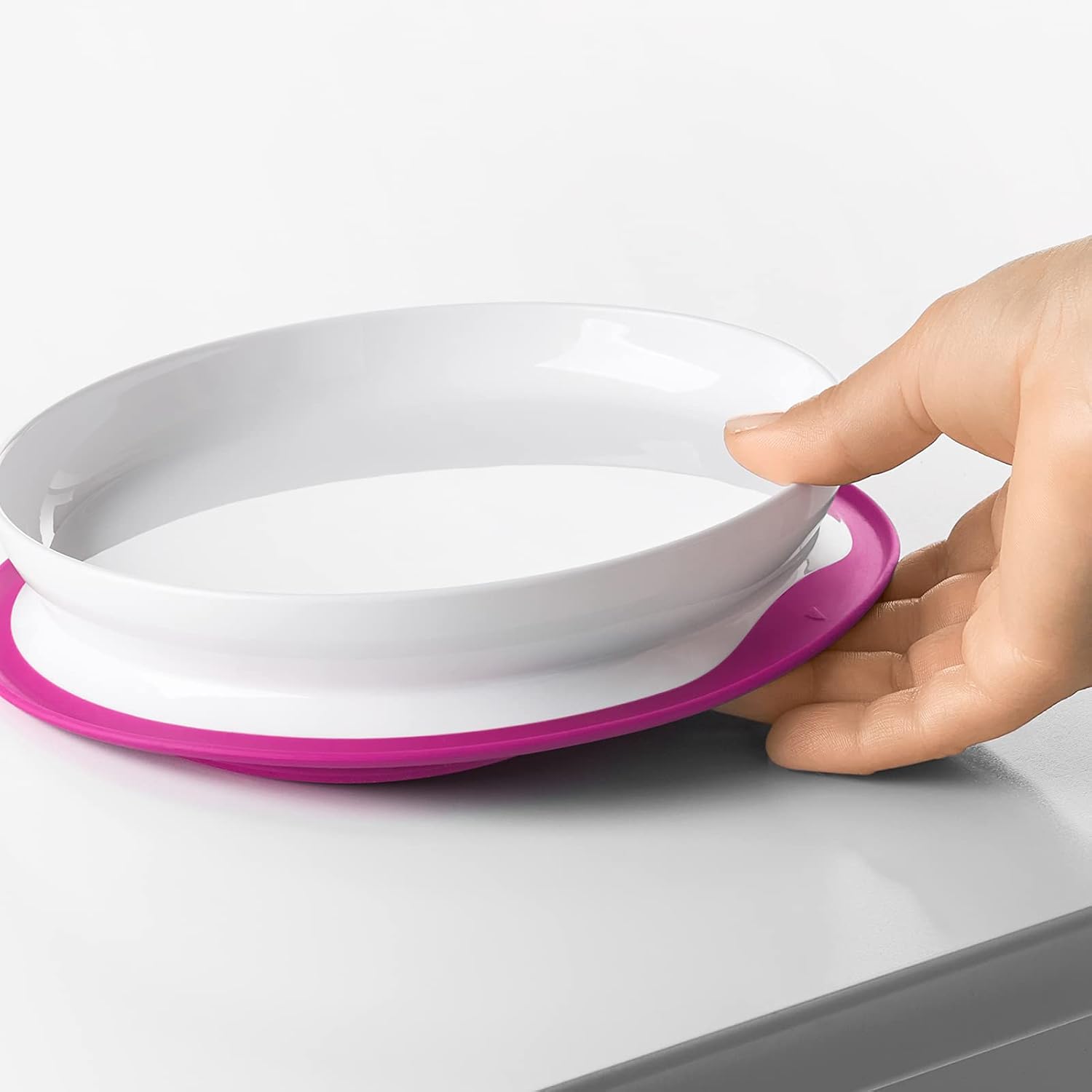 Thumbnail 6 de OXO Tot FDOX61120800 くっつくシンプルプレート ピンク 吸盤付きシリコーン食器