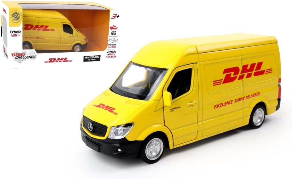 Detalle 1 de Camion DHL rétro-friction 1/36 🚚