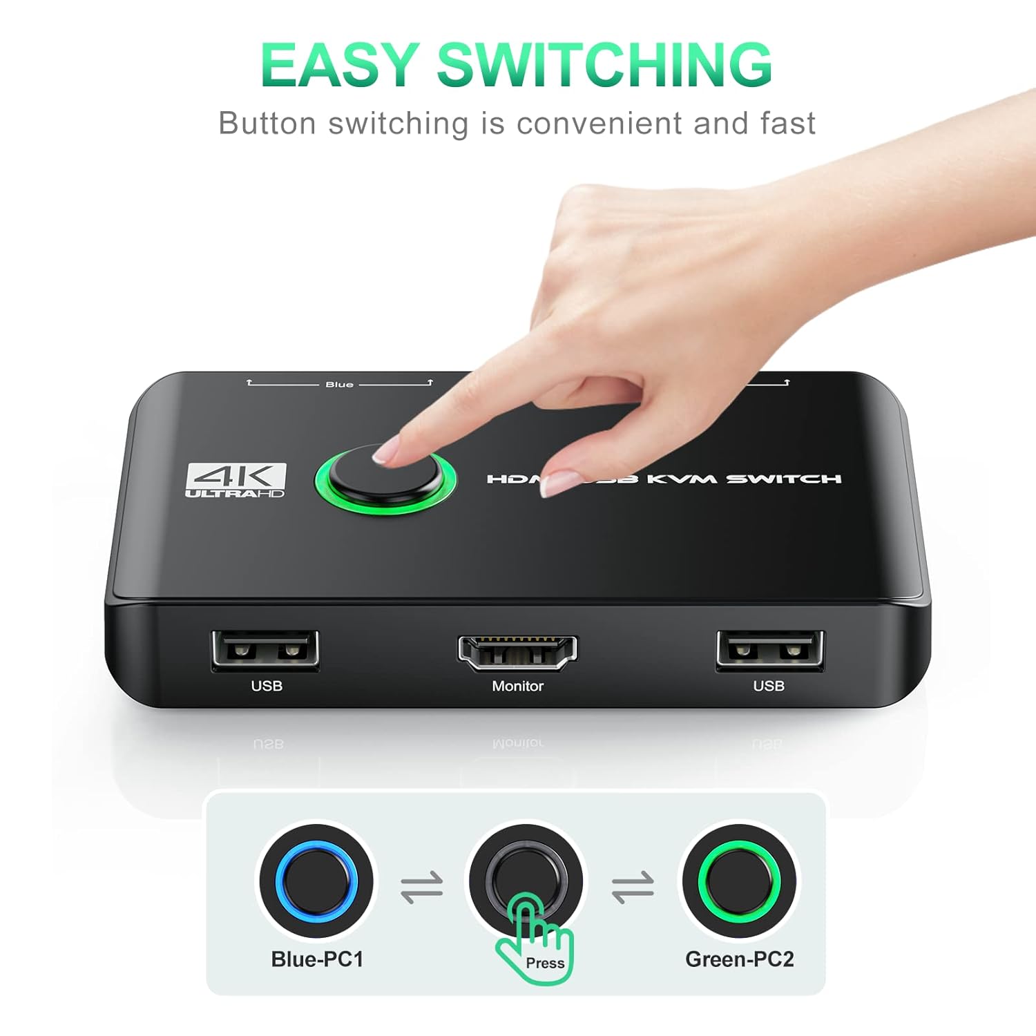 Thumbnail 4 de Rybozen KVM Switch HDMI 4K