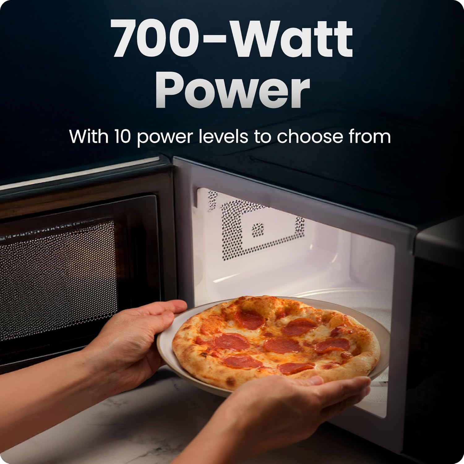Thumbnail 3 de Chefman 20L Countertop Microwave Oven (700W, 10 Power Levels) – Black