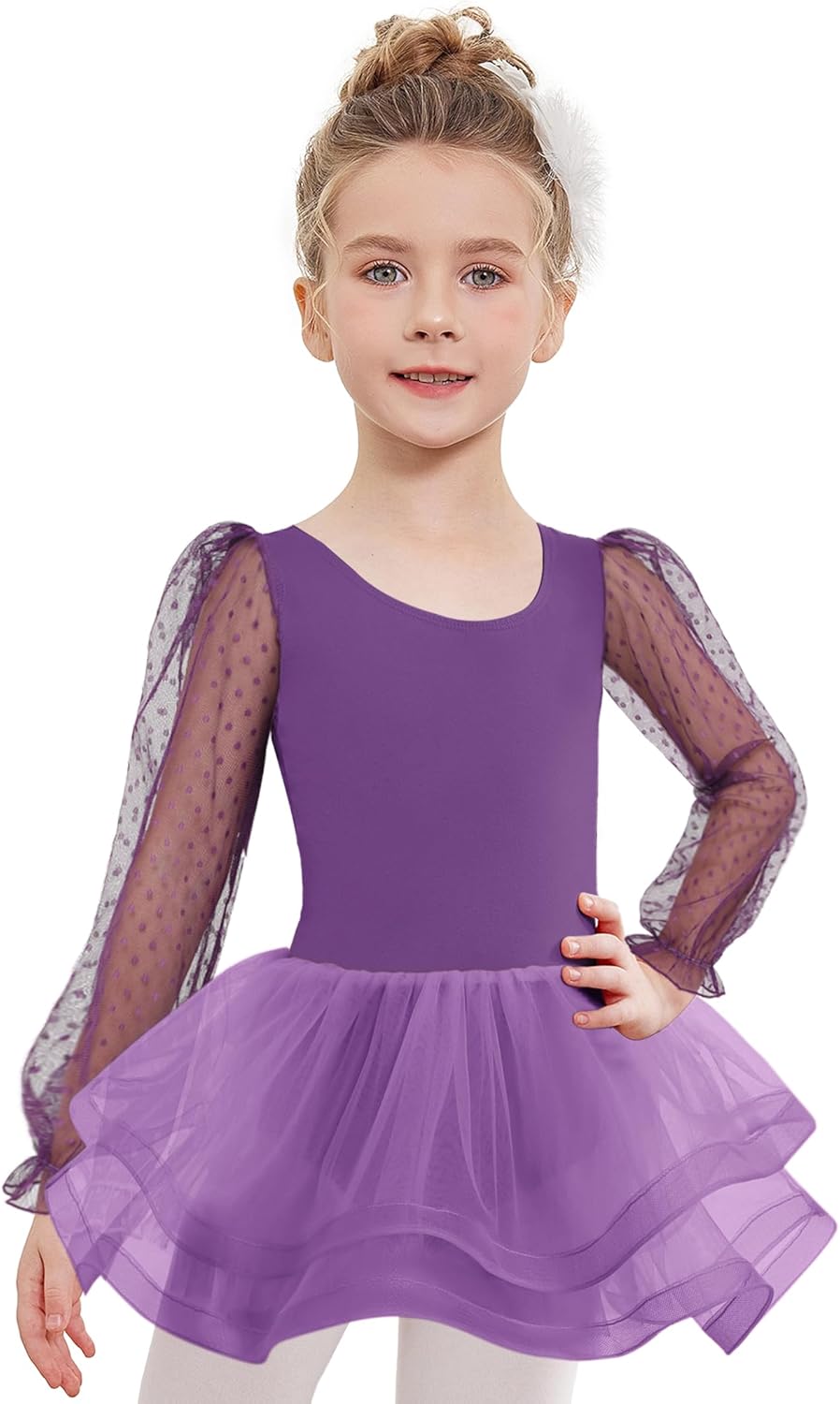 Thumbnail 6 de Arshiner abbigliamento da balletto per bambine con body e tutù a 3 strati (2–8 anni)