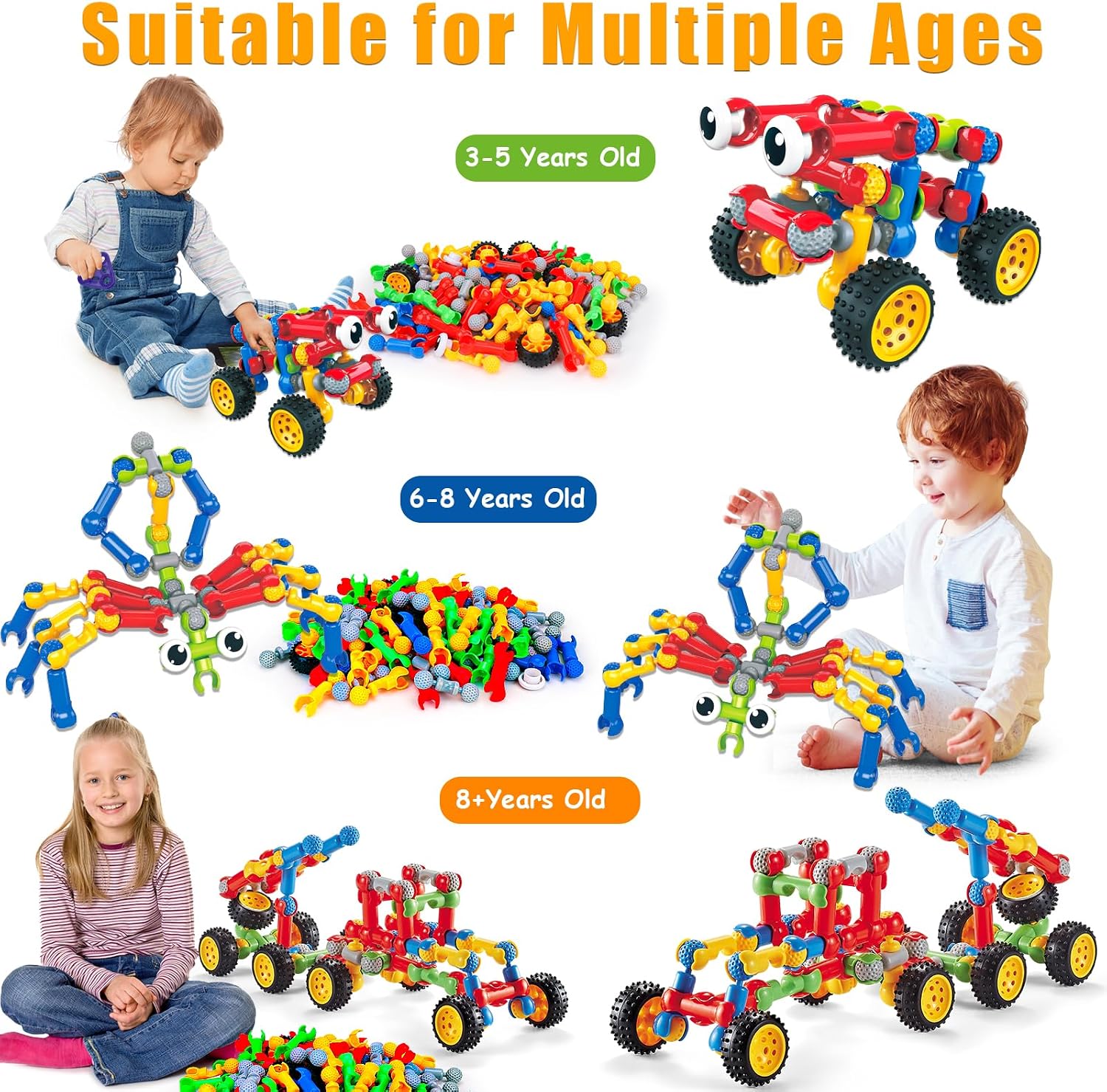 Thumbnail 2 de Kids STEM Building Blocks 125Pcs