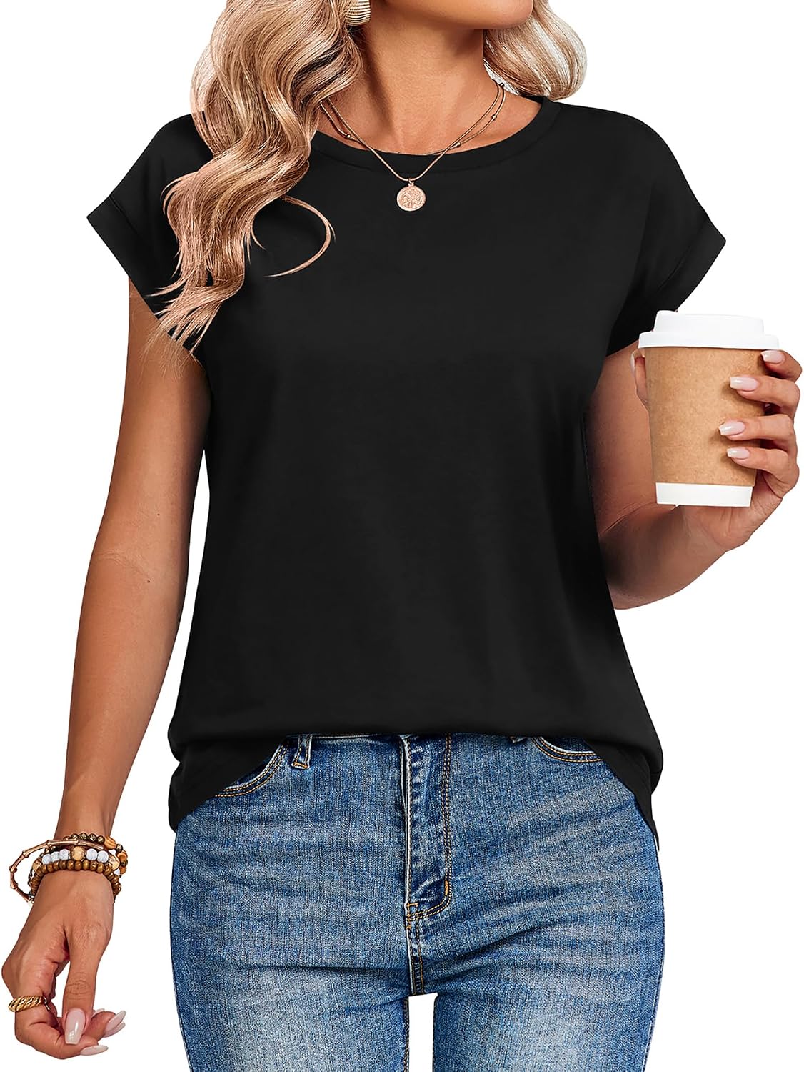 Thumbnail 4 de Zeagoo Cap Sleeve Tops for Women