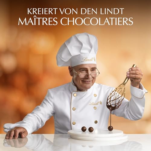 Detalle de Lindt Schokolade | LINDOR Kugeln Mischung, 500 g Cornet – Geschenklevel mit 38 zart schmelzenden Kugeln