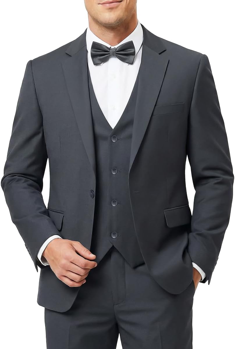 Detalle de 3-Piece Slim Fit Suit with Bow Tie 1 Set