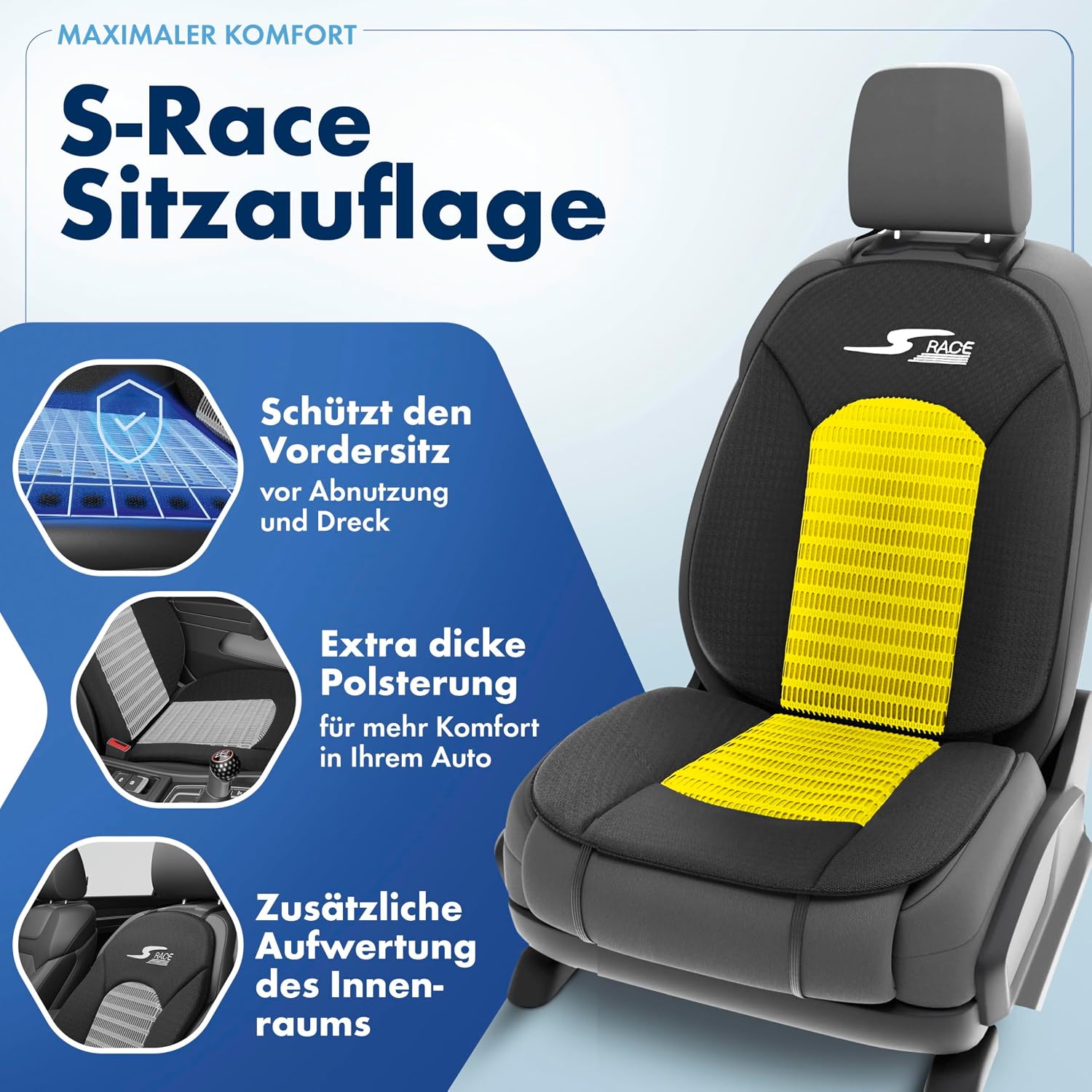 Detalle 2 de Walser Car Comfort S-Race Sitzauflage 2er