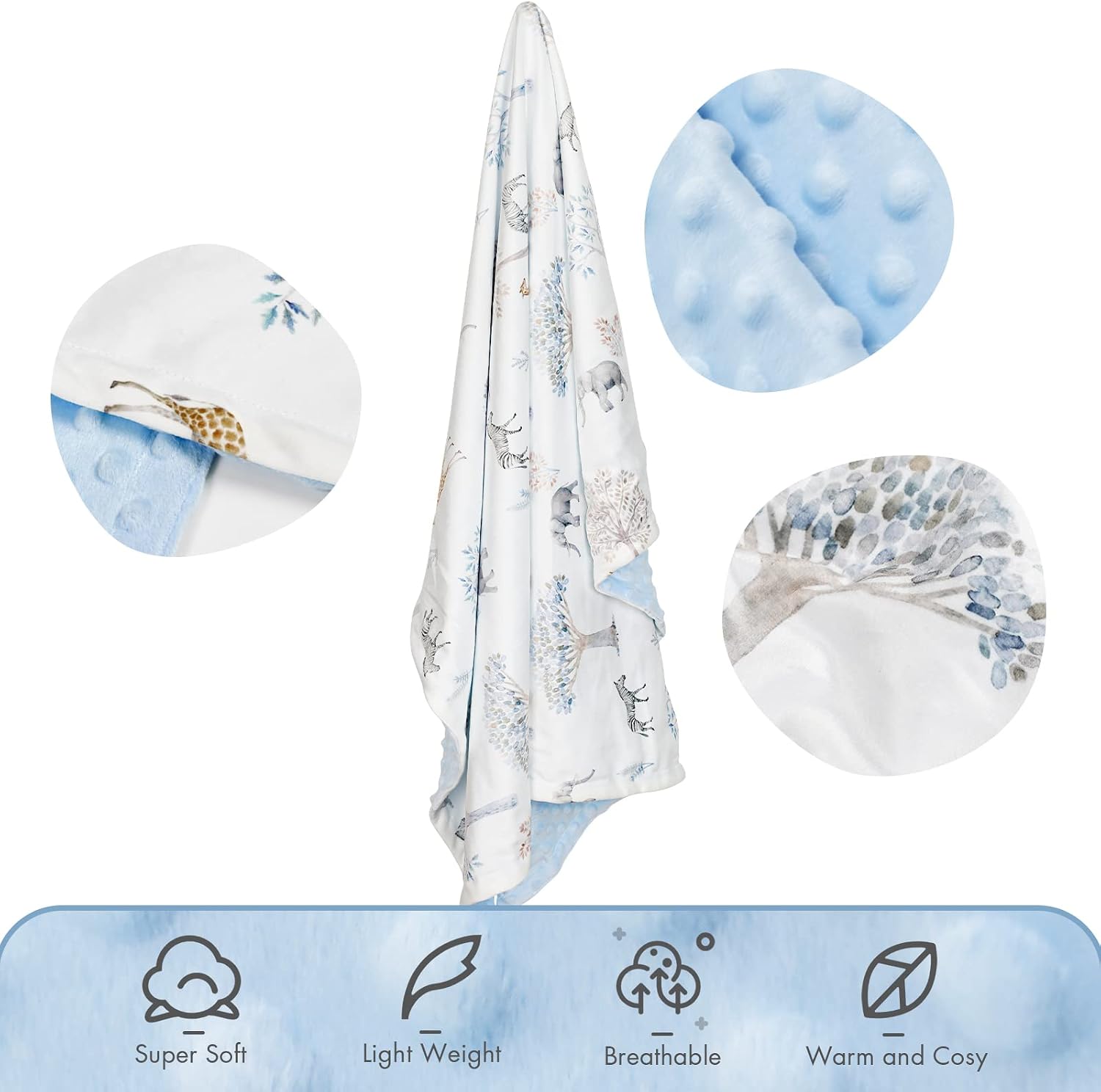 Thumbnail 1 de Soarwg SOD0018 baby blanket 75x100 cm soft fleece