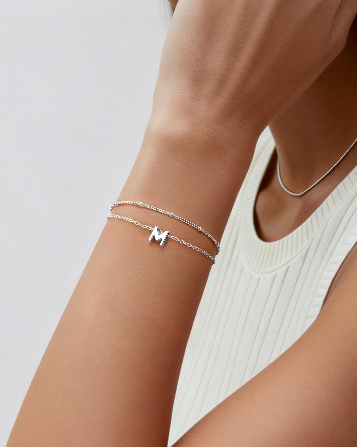 Thumbnail 2 de J.Fée bracciale con iniziali per donna in argento 925 o oro 14K placcato