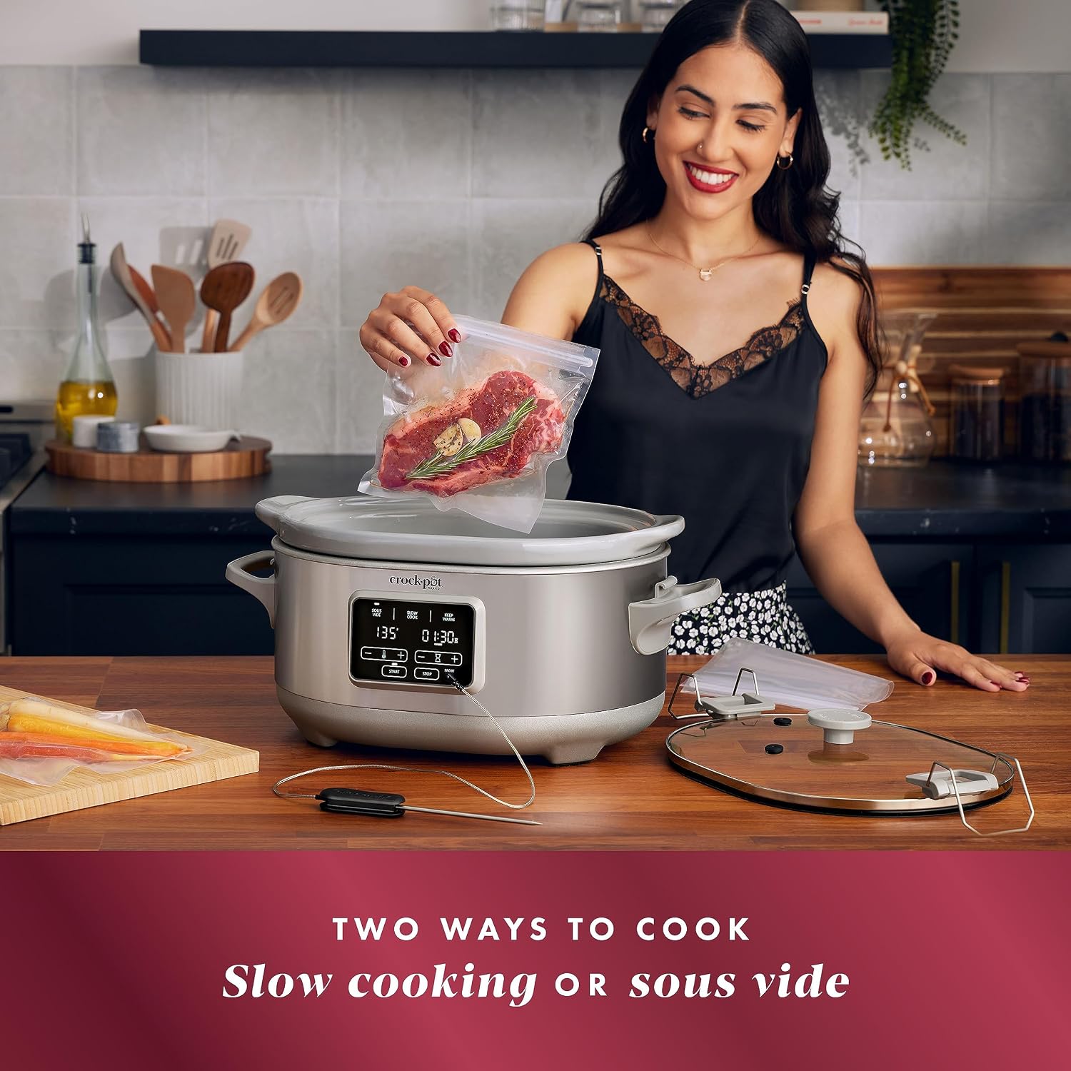 Detalle 2 de Crockpot Programmable 7-Quart Slow Cooker 🍲