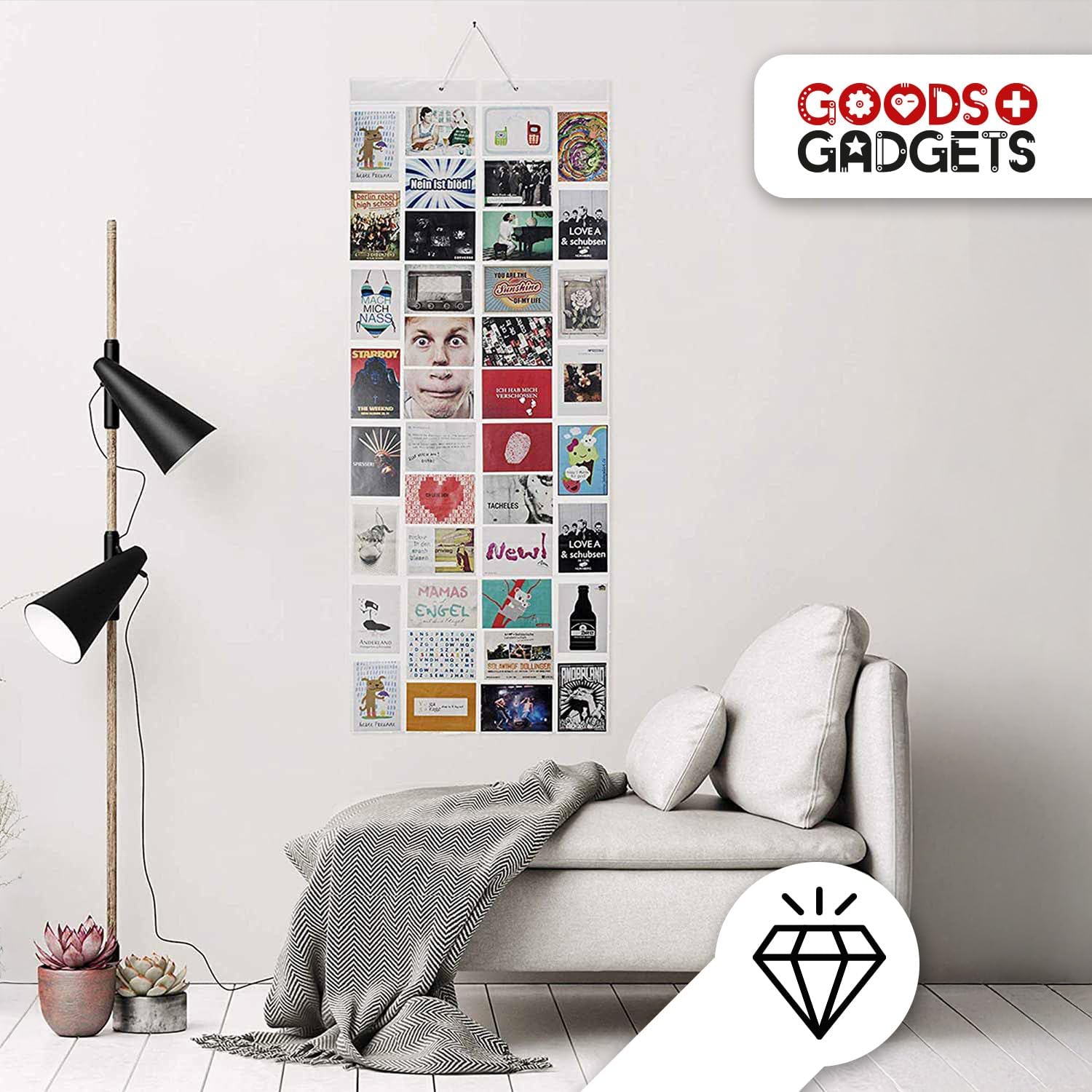 Detalle 2 de Goods+Gadgets Rideau Photo XXL avec 40 poches — Galerie photo murale XXL 55 x 150 cm