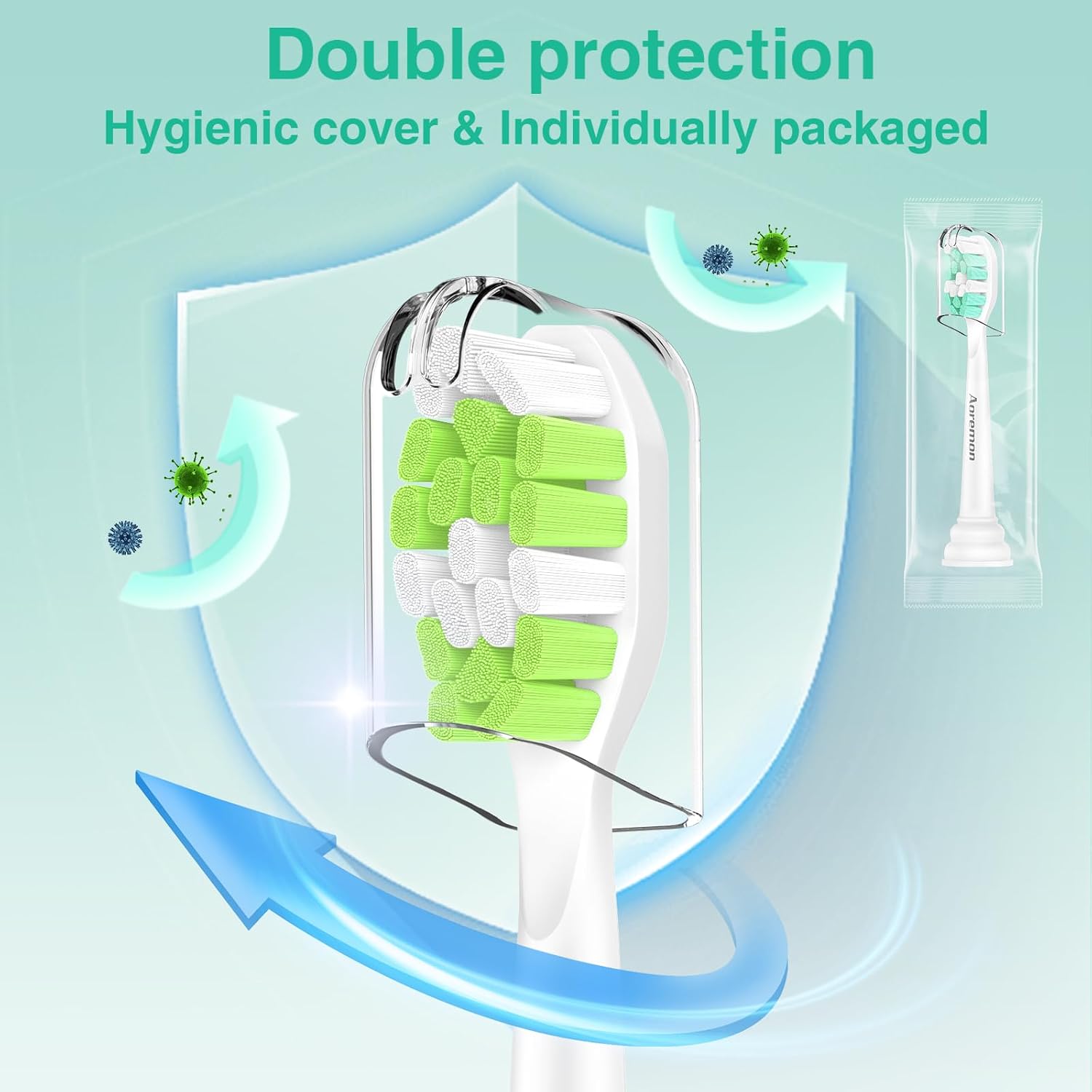 Detalle 2 de Aoremon Sonicare Replacement Toothbrush Heads, 8 Count