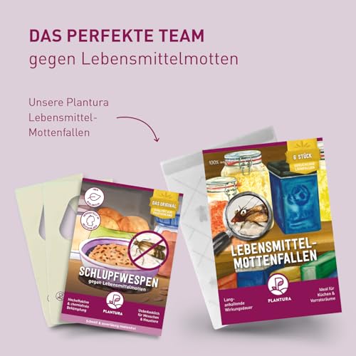 Thumbnail 7 de Plantura Schlupfwespen gegen Lebensmittelmotten, 9 Karten – natürliche Lösung für Mottenprobleme