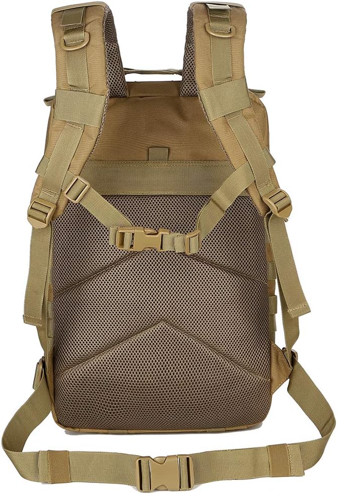 Detalle de QT&QY 45L Military Tactical Backpack: 45L MOLLE Army Assault Pack for Outdoor Adventures