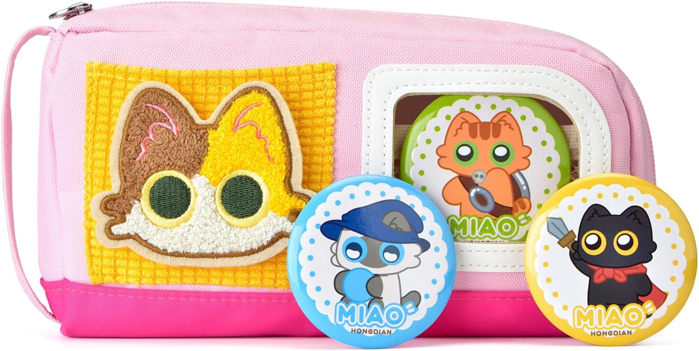 Thumbnail 2 de Pencil Case Large Capacity Adorable Cat Pencil Pouch – Pink