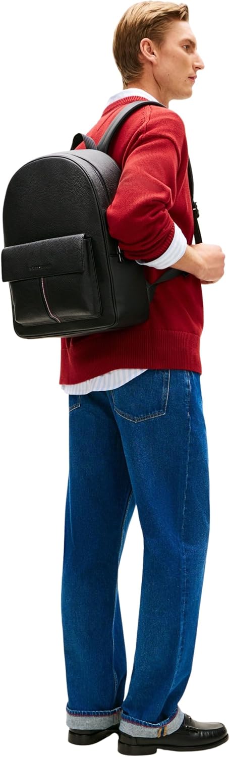 Detalle de Tommy Hilfiger TH Central Backpack Am0am14165 – Zaino uomo, taglia unica