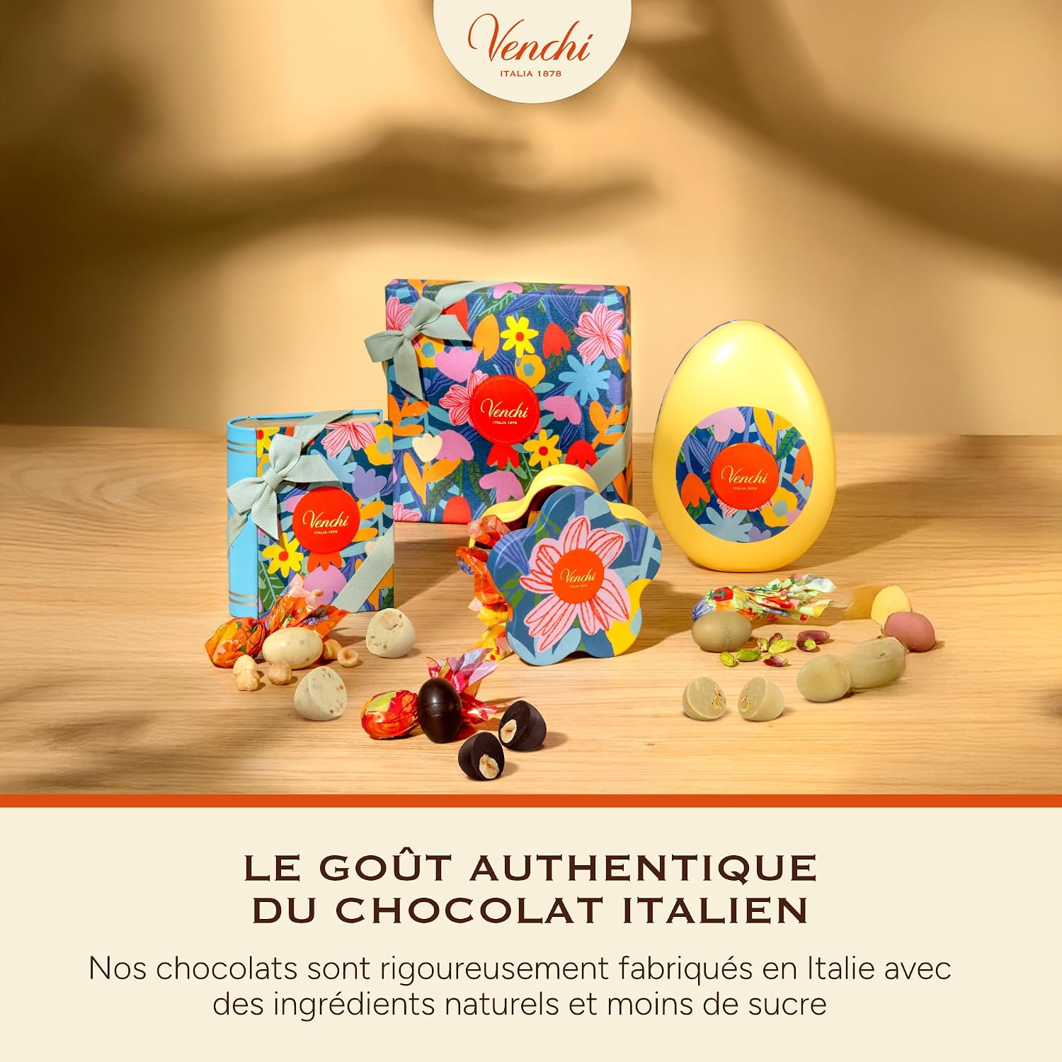 Thumbnail 6 de Venchi tirelire en métal avec 9 petits œufs au chocolat (100 g) – Collection Printemps