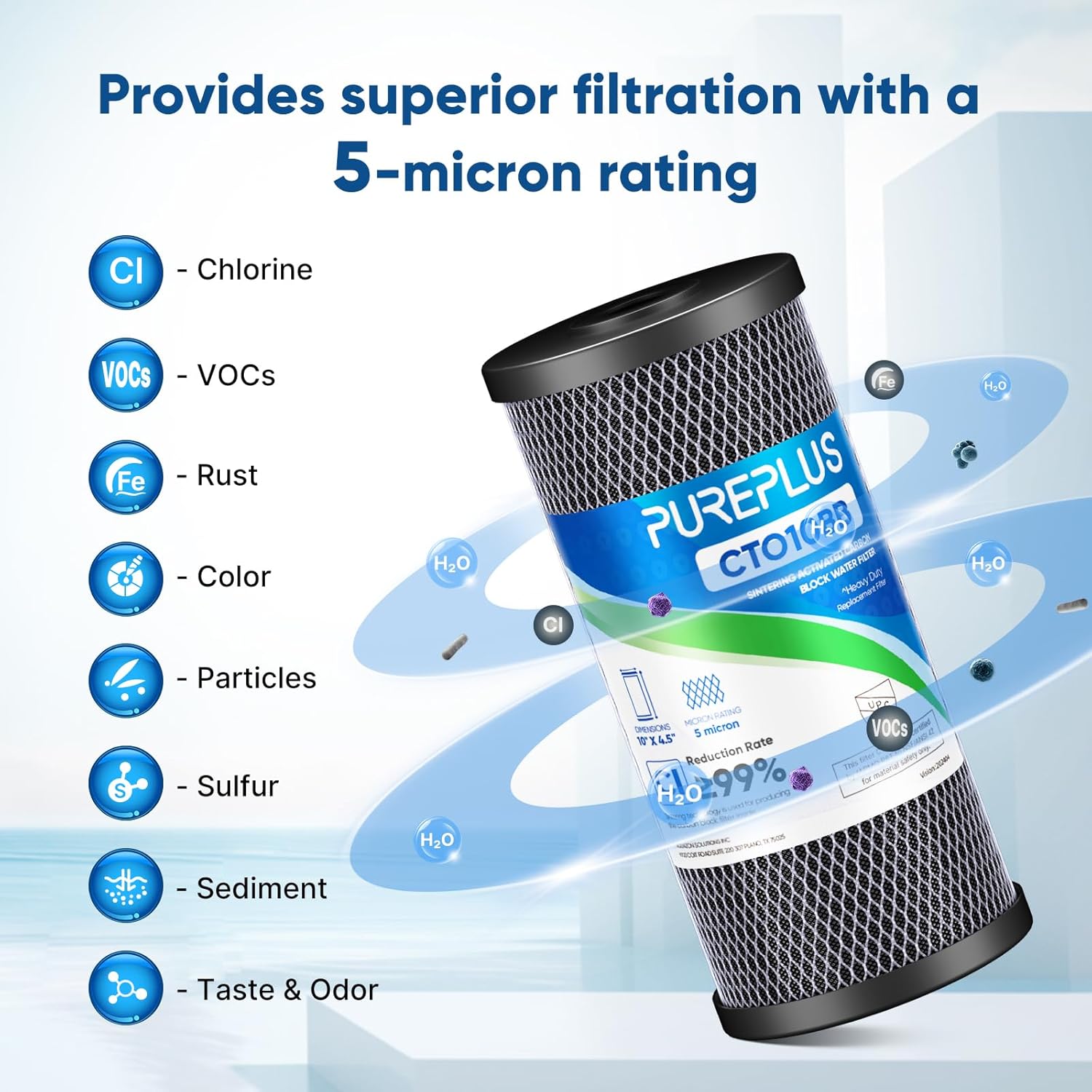 Thumbnail 3 de PUREPLUS 5-Micron Water Filter Cartridge ⚙