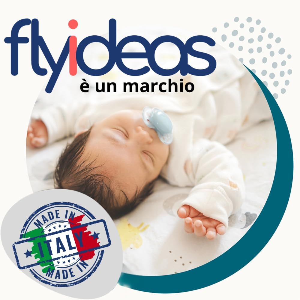 Thumbnail 6 de FlyIdeas Set 2 lenzuola con angoli per culla 90x50 cm in cotone traspirante