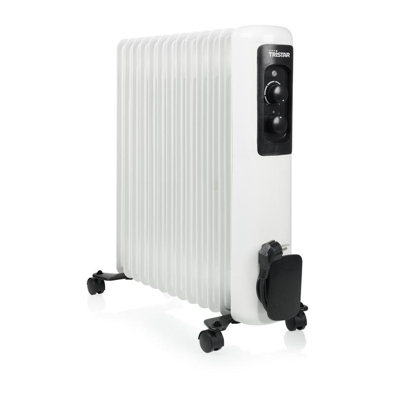 Detalle de Tristar KA-5183 Radiador de Aceite 13 Elementos 2500W: calor eficiente y móvil para estancias amplias