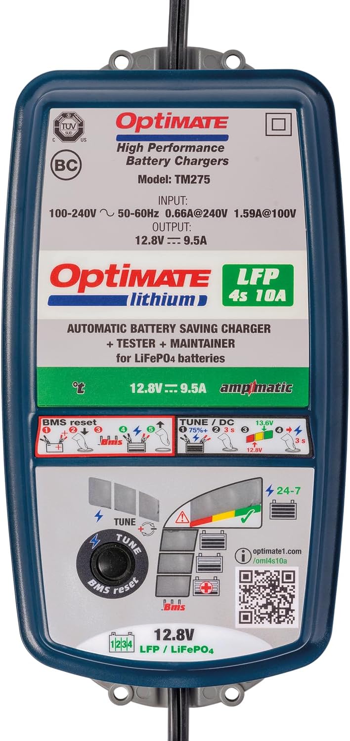 Detalle de TecMate Optimate Lithium 4s 10A 12,8 V