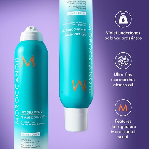 Detalle de Moroccanoil Dry Shampoo Light Tones, 5.4 Fl. Oz: Refreshing Confidence for Light-Tone Hair