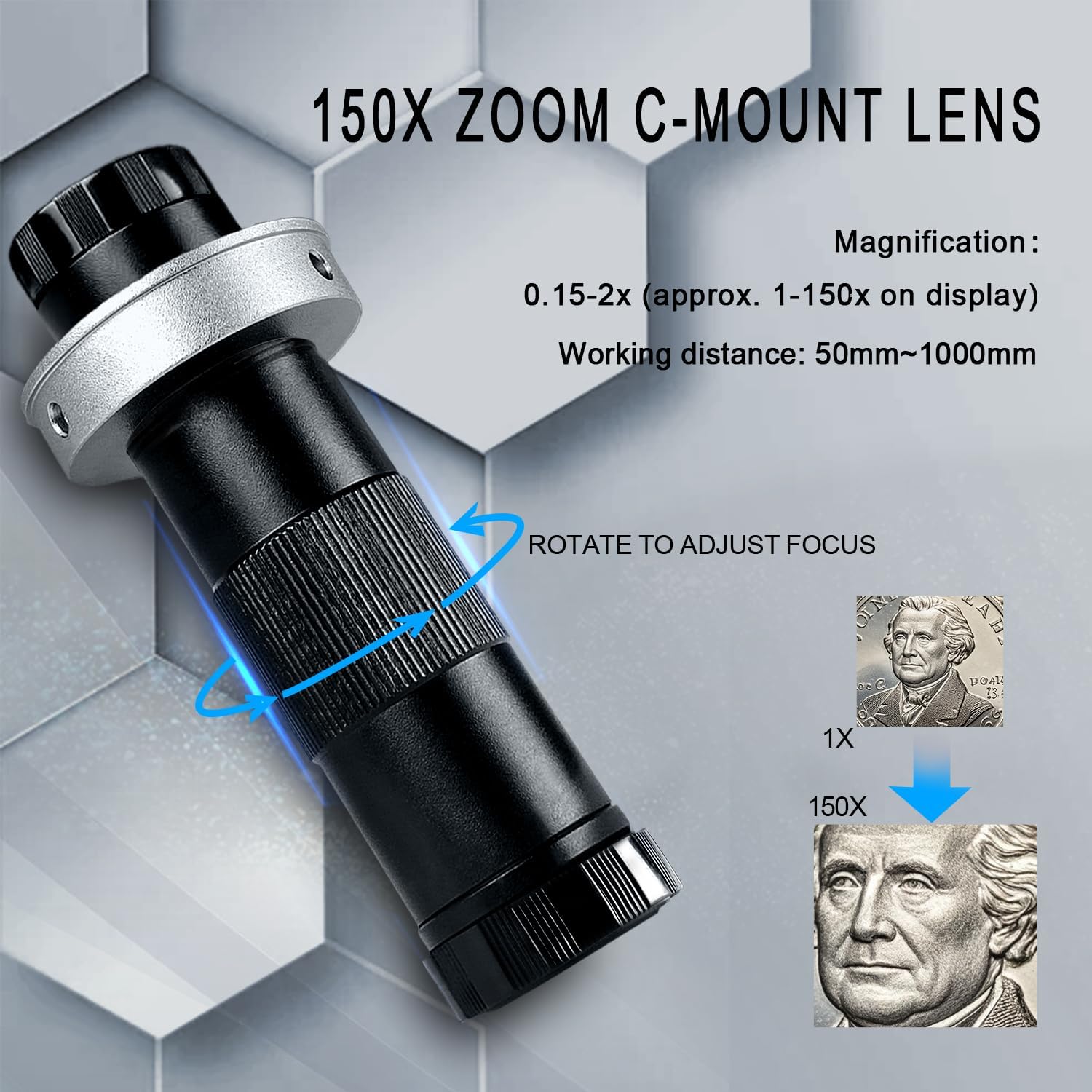 Detalle de RUZIZAO Digital Mikroskop 48 Megapixel mit HDMI